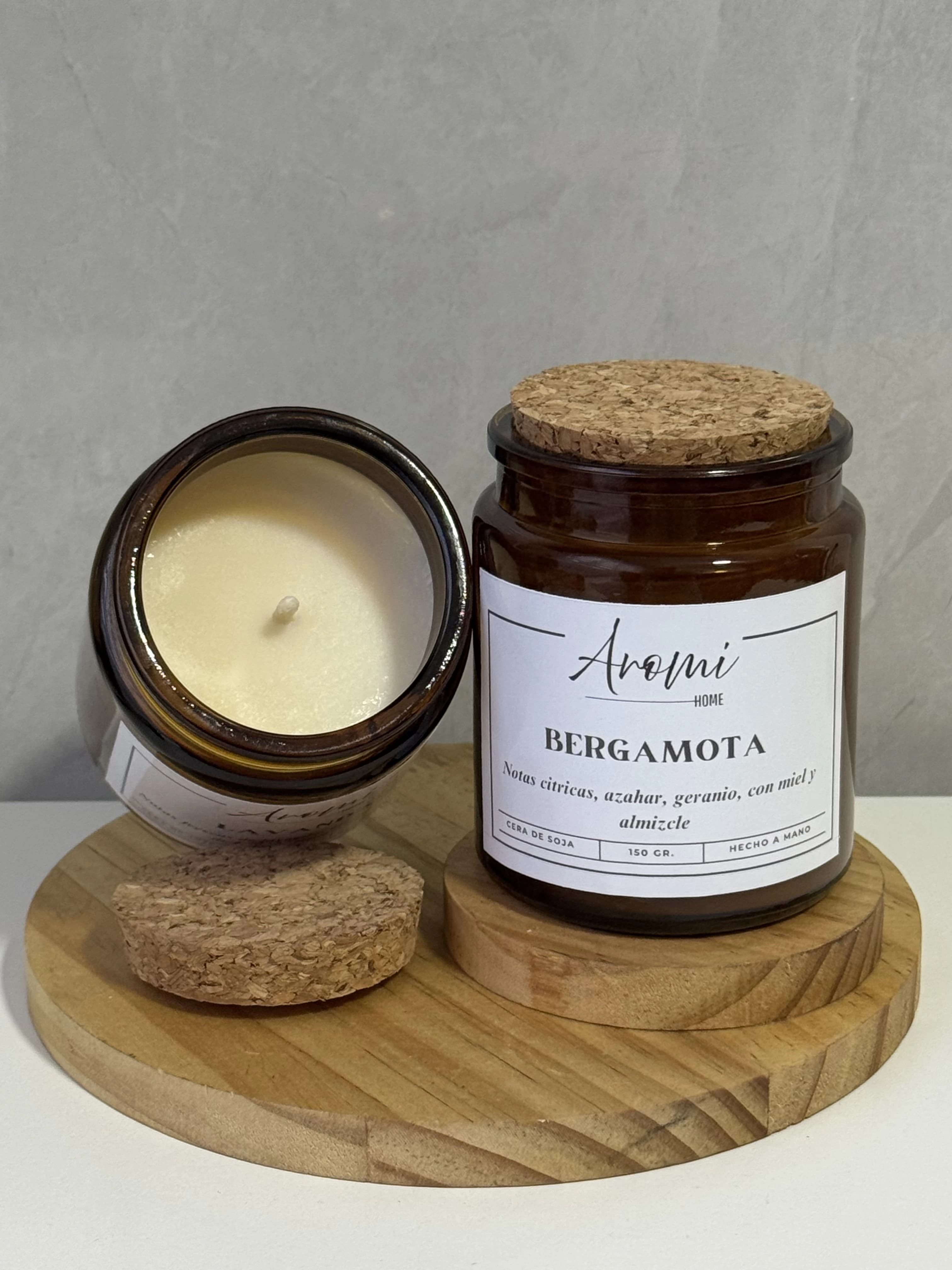 Vela de Soja Ámbar 150g