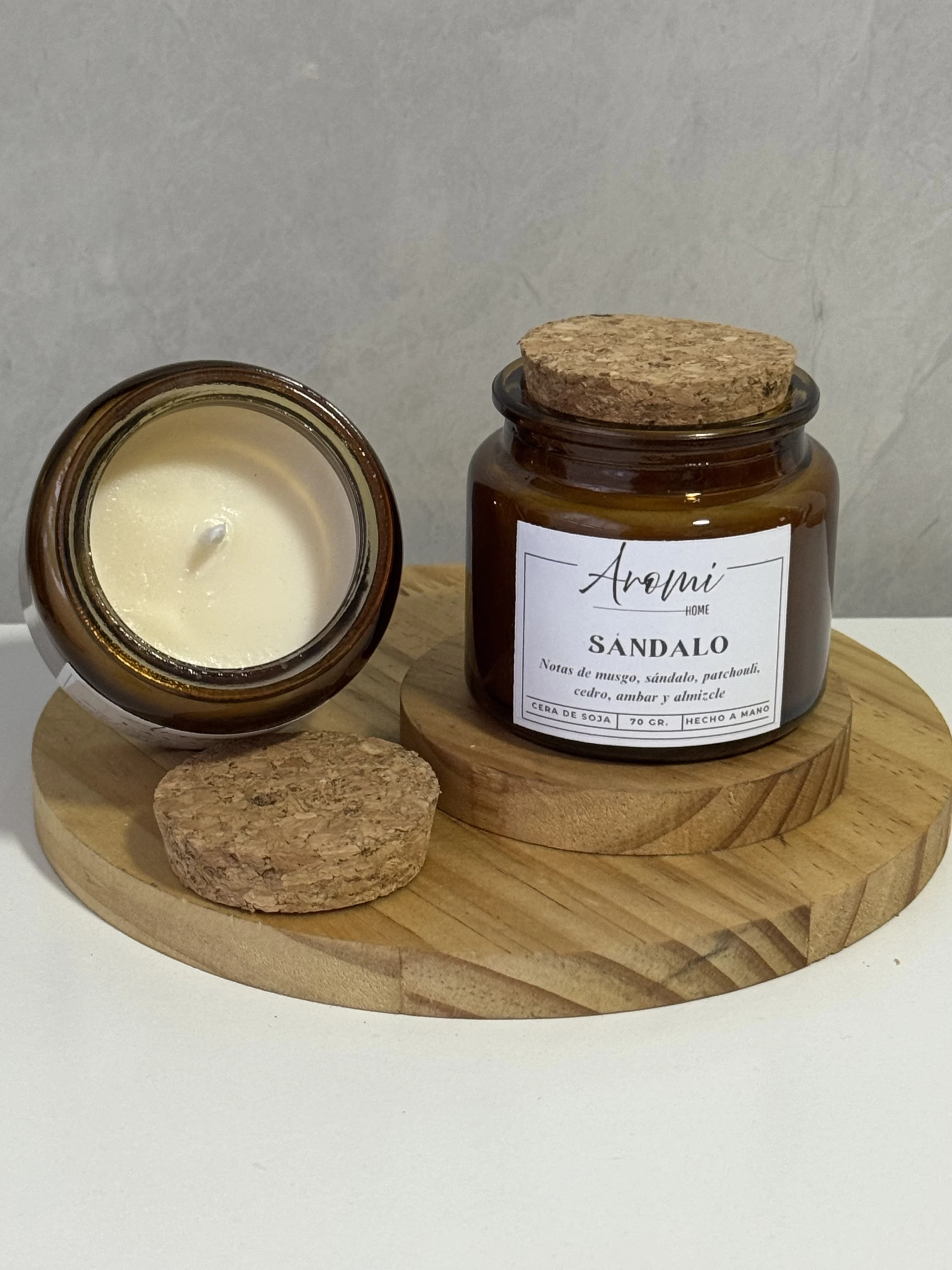 Vela de Soja Ámbar 70g